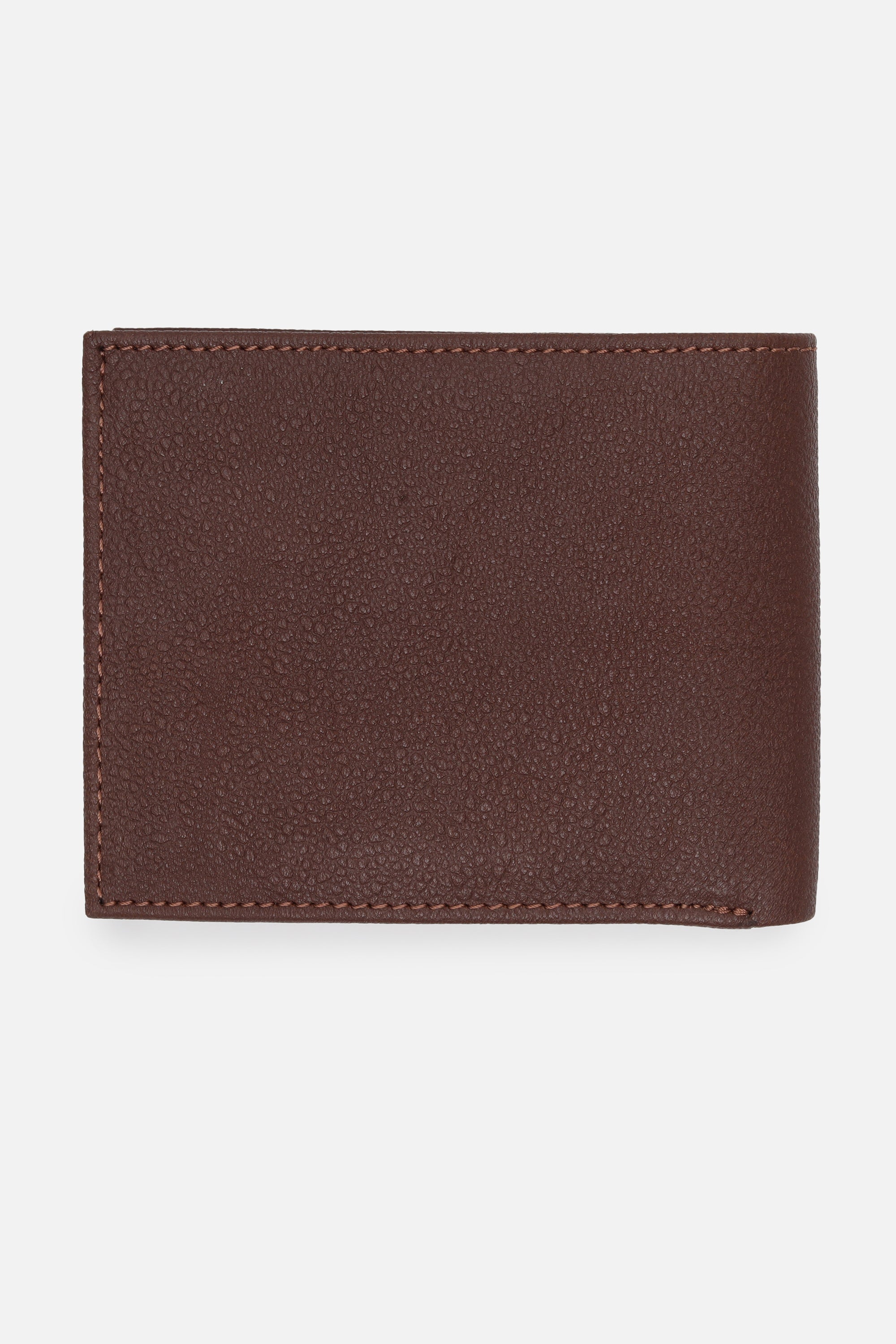 Men's Tan Textured Bi-Fold Leather Wallet