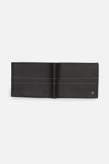 Men's Brown Textured Bi-Fold Leather Wallet