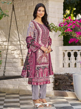 Women's Ethnic Floral Mirror Embroidered Pakistani Kurta With Trouser & Dupatta