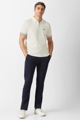 Men's White Casual Solid Regular Fit Half Sleeves Tshirt