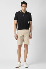 Men's Beige Regular Fit Shorts
