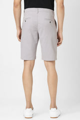 Men's Grey Casual Solid Regular Fit Shorts