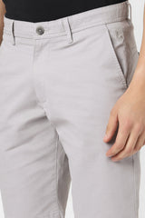 Men's Grey Casual Solid Regular Fit Shorts
