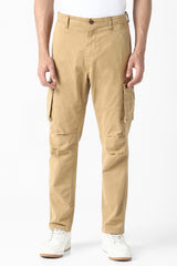 Men's Brown Regular Fit Trouser