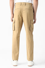 Men's Brown Regular Fit Trouser