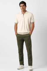 Men's Olive Slim Fit Trouser
