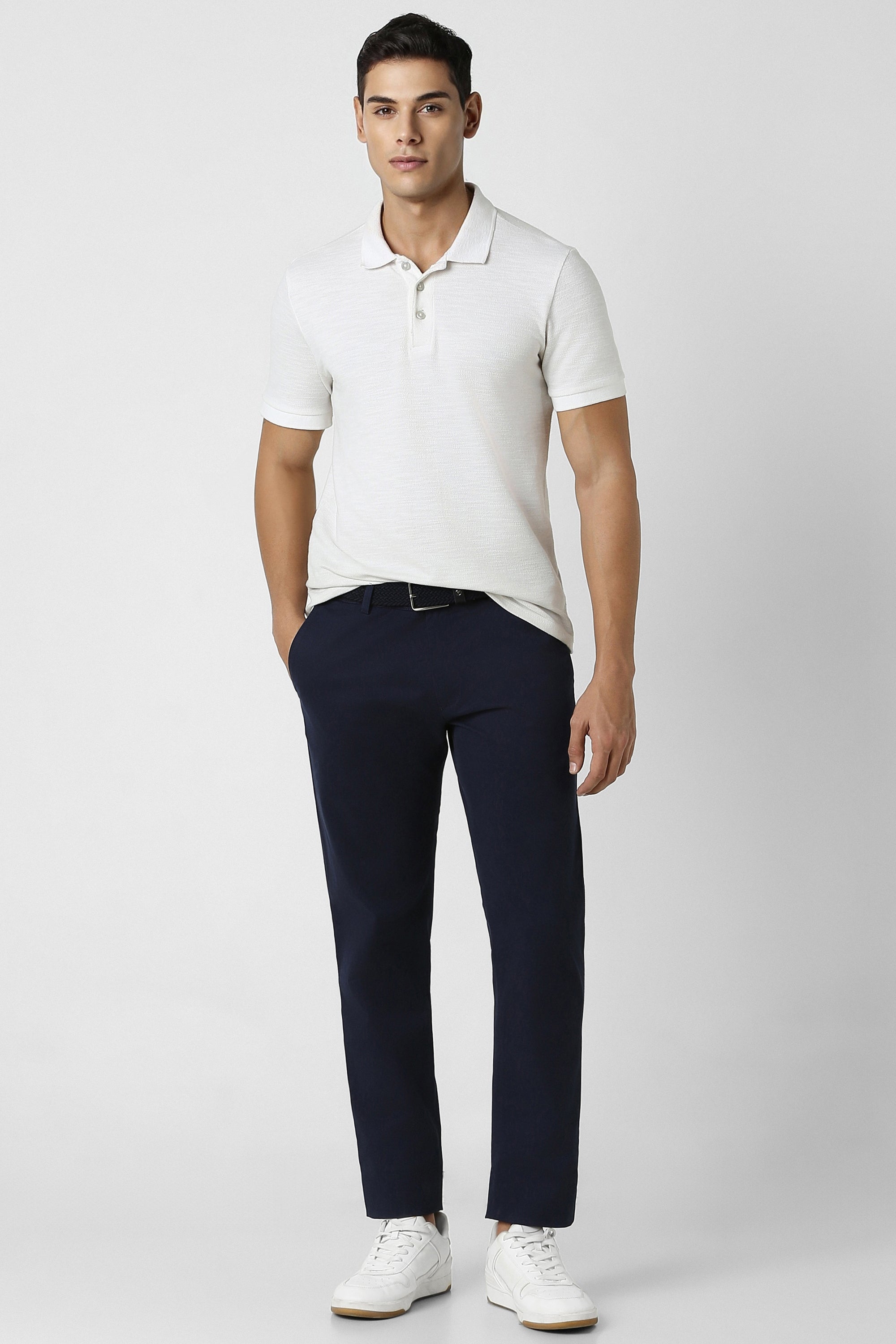 Men's Navy Slim Fit Trouser