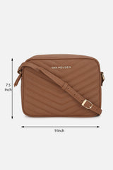 Women's Brown Casual Sling Bag