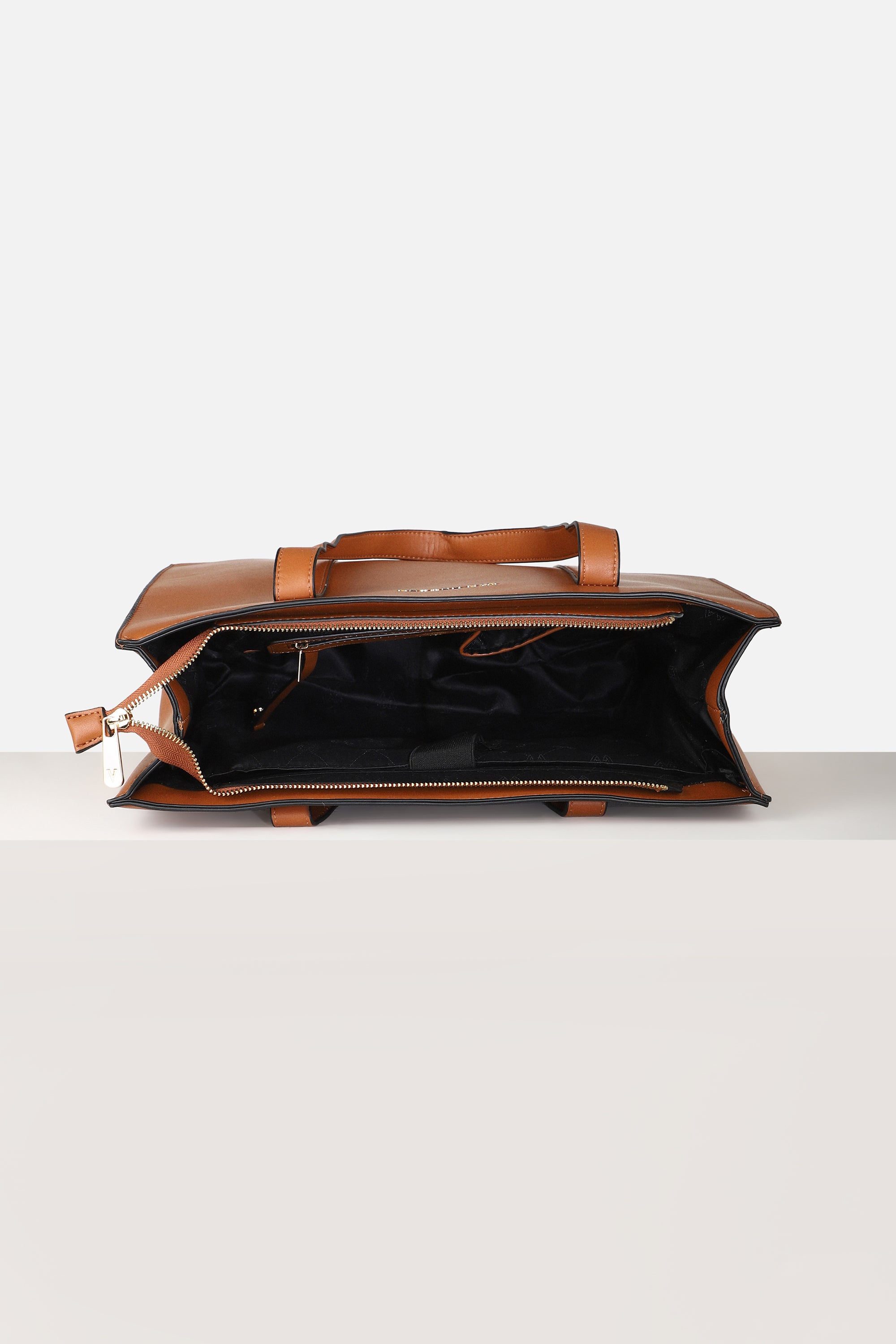 Women Brown Casual Solid Tote Bag