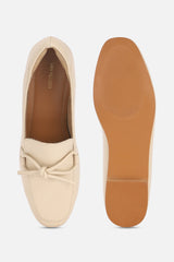 Women's Beige Casual Self Design Loafers