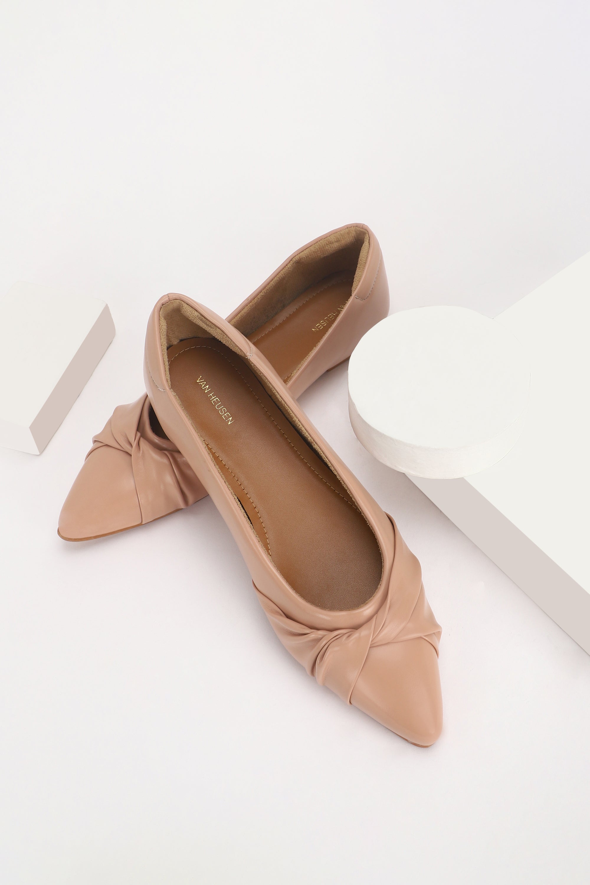 Women's Pink Casual Solid Ballet