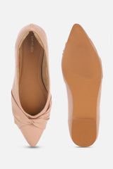 Women's Pink Casual Solid Ballet