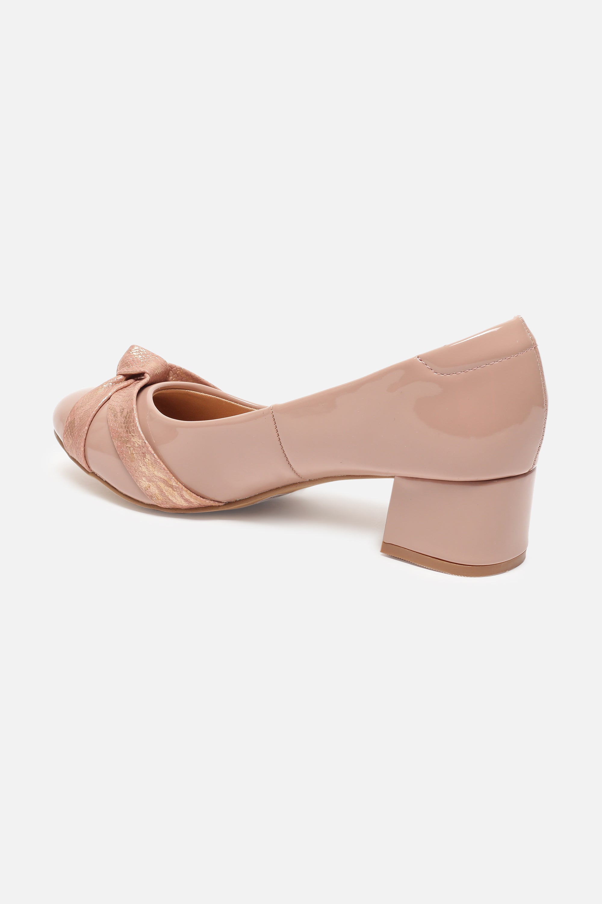 Women's Beige Casual Textured Pump