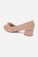 Women's Beige Casual Textured Pump