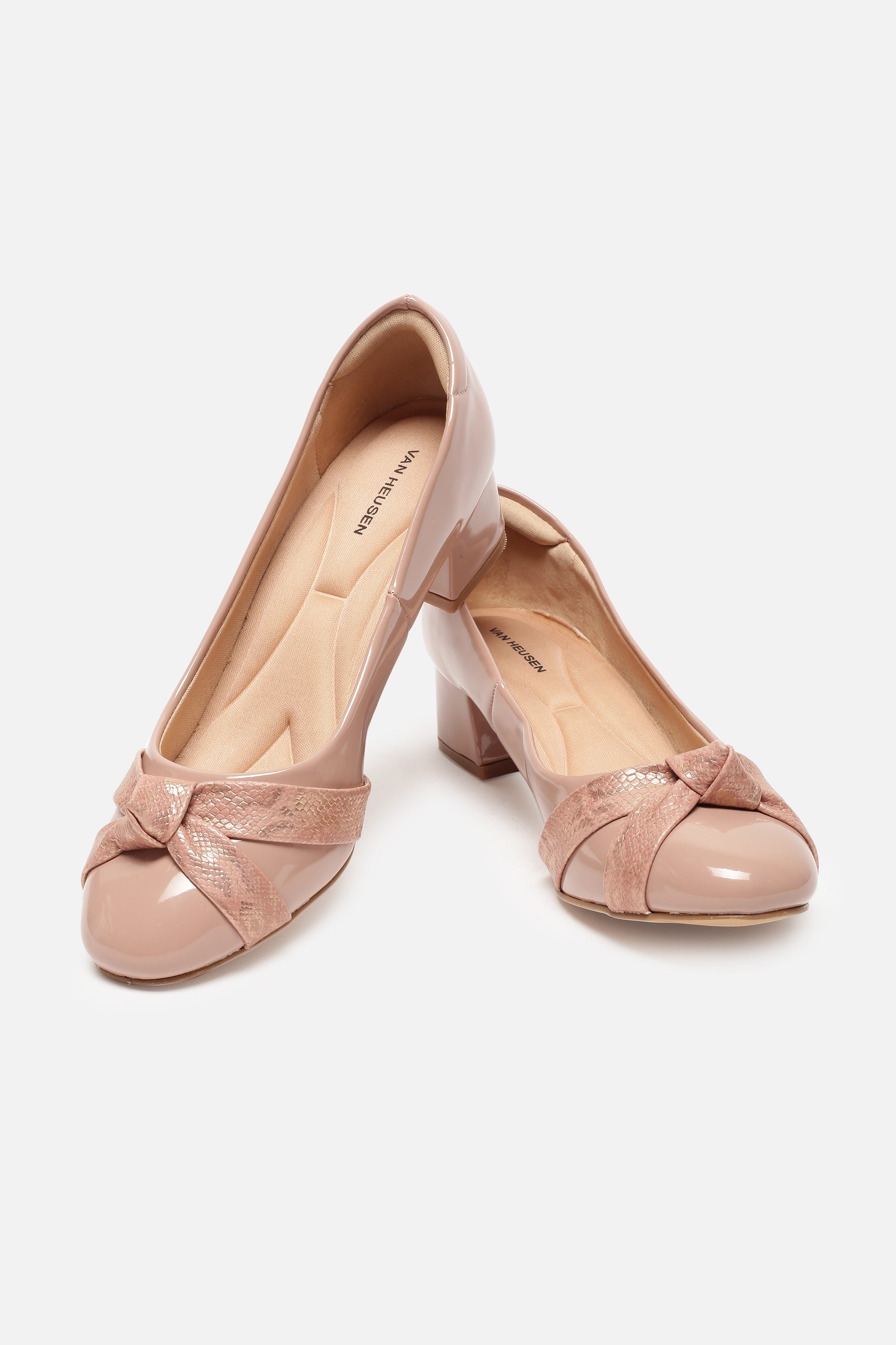 Women's Beige Casual Textured Pump