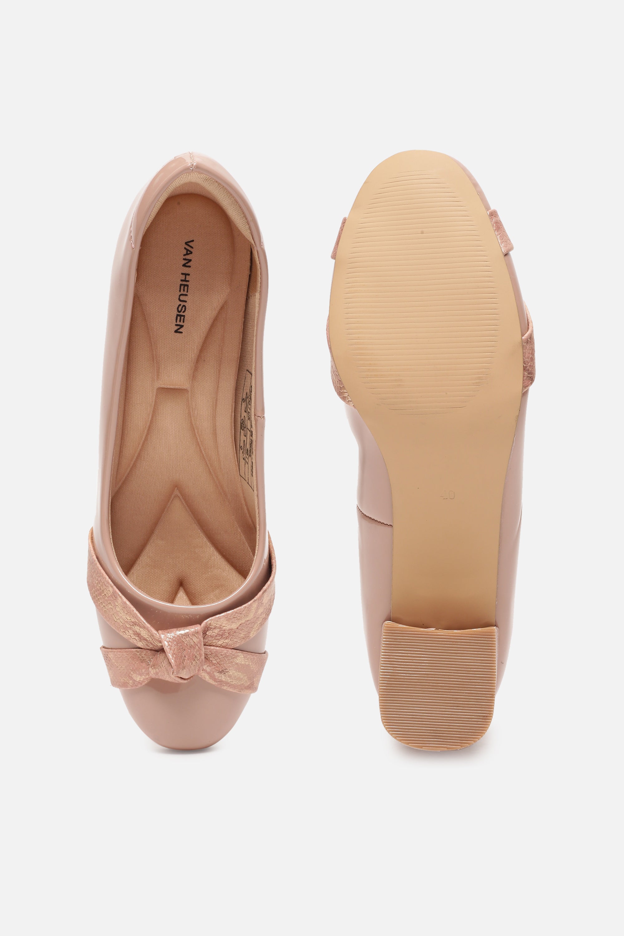 Women's Beige Casual Textured Pump