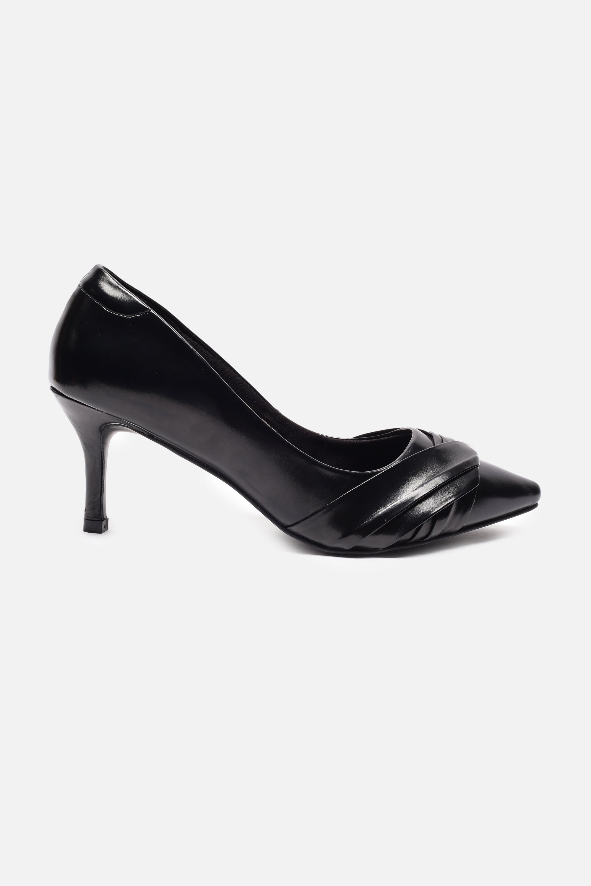 Women's Black Casual Solid Pump