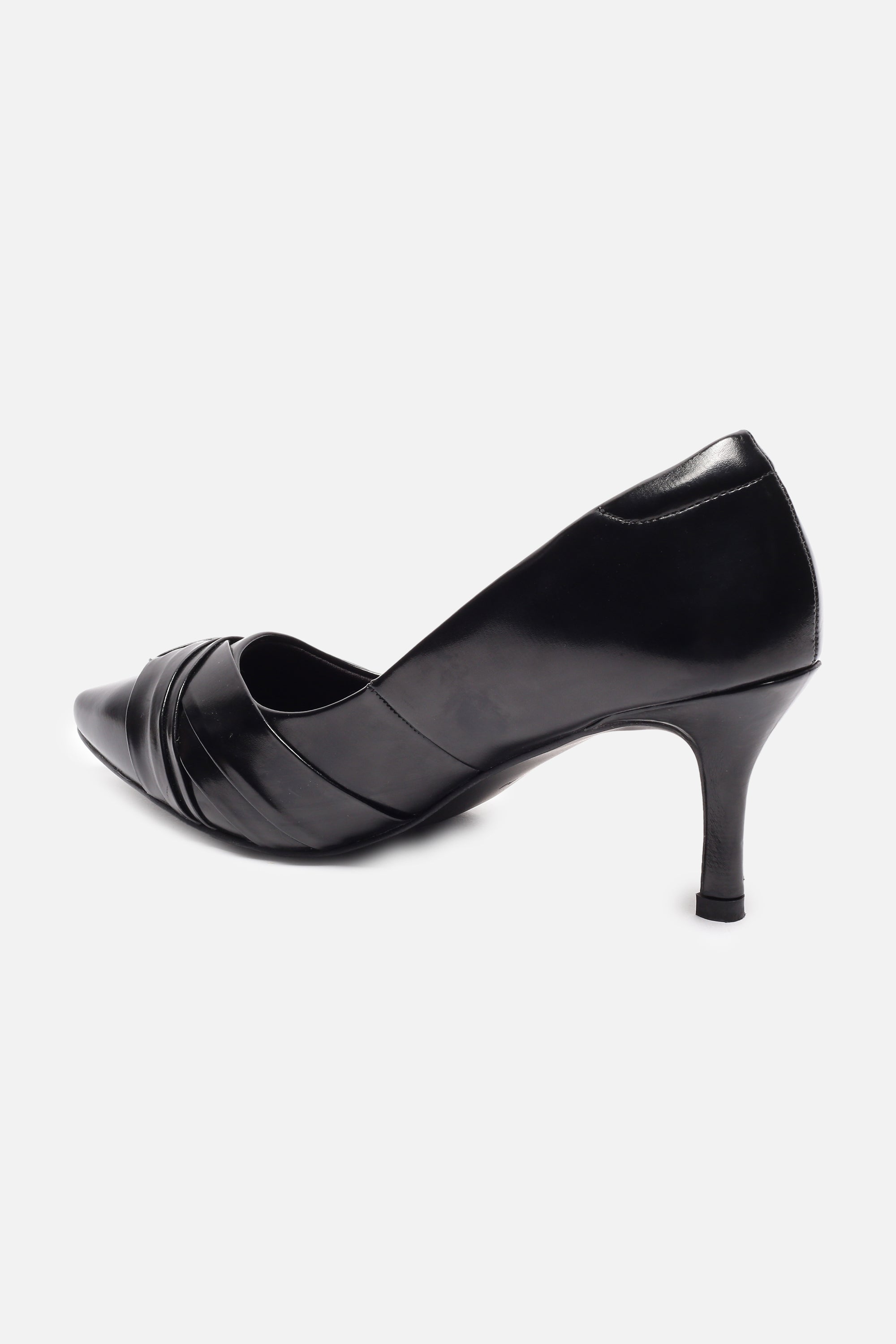 Women's Black Casual Solid Pump