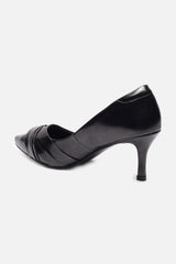 Women's Black Casual Solid Pump