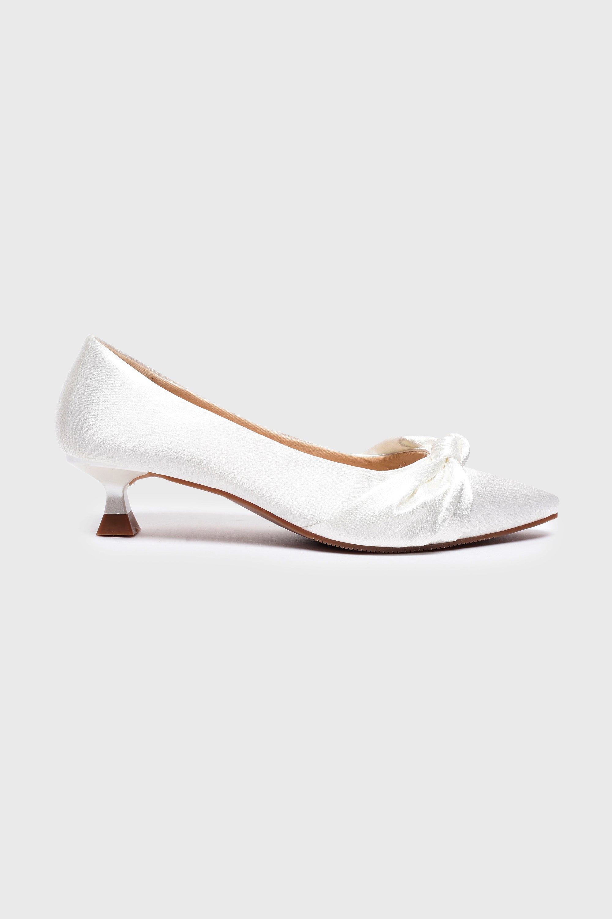 Women's Silver Casual Textured Pump