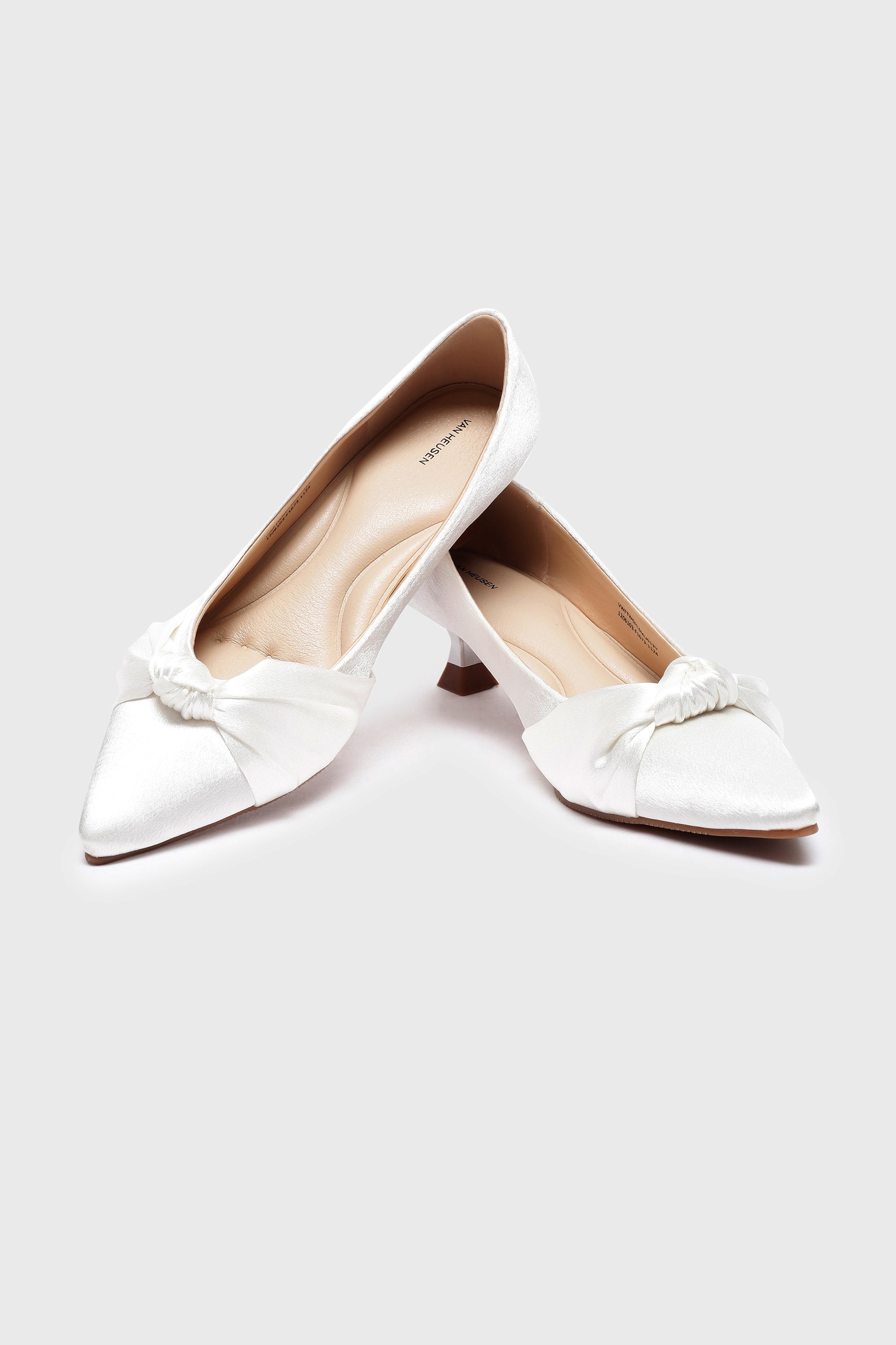 Women's Silver Casual Textured Pump