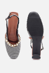 Women's Multicolor Casual Textured Mary Janes