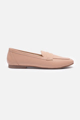 Women's Pink Casual Self Design Loafers