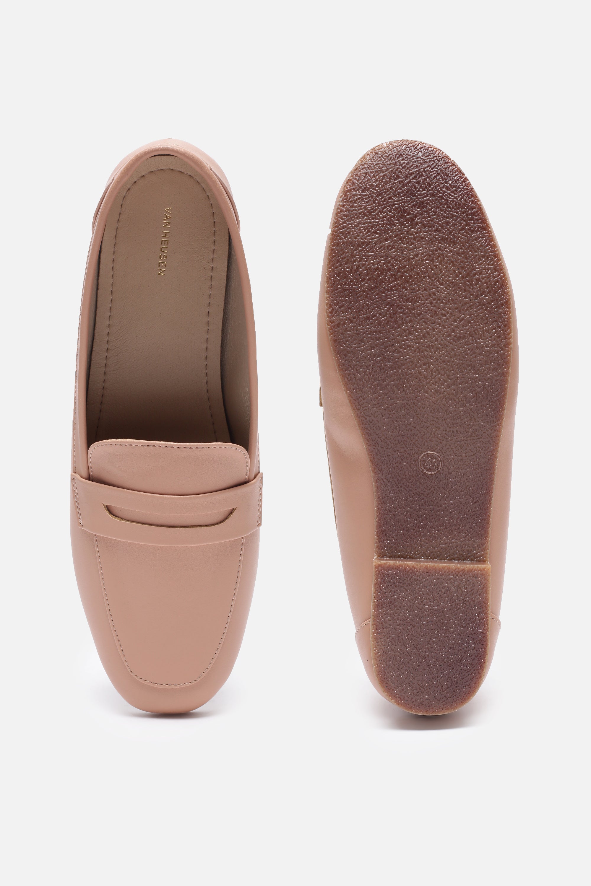 Women's Pink Casual Self Design Loafers