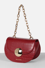 Women's Maroon Casual Satchel