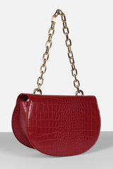 Women's Maroon Casual Satchel