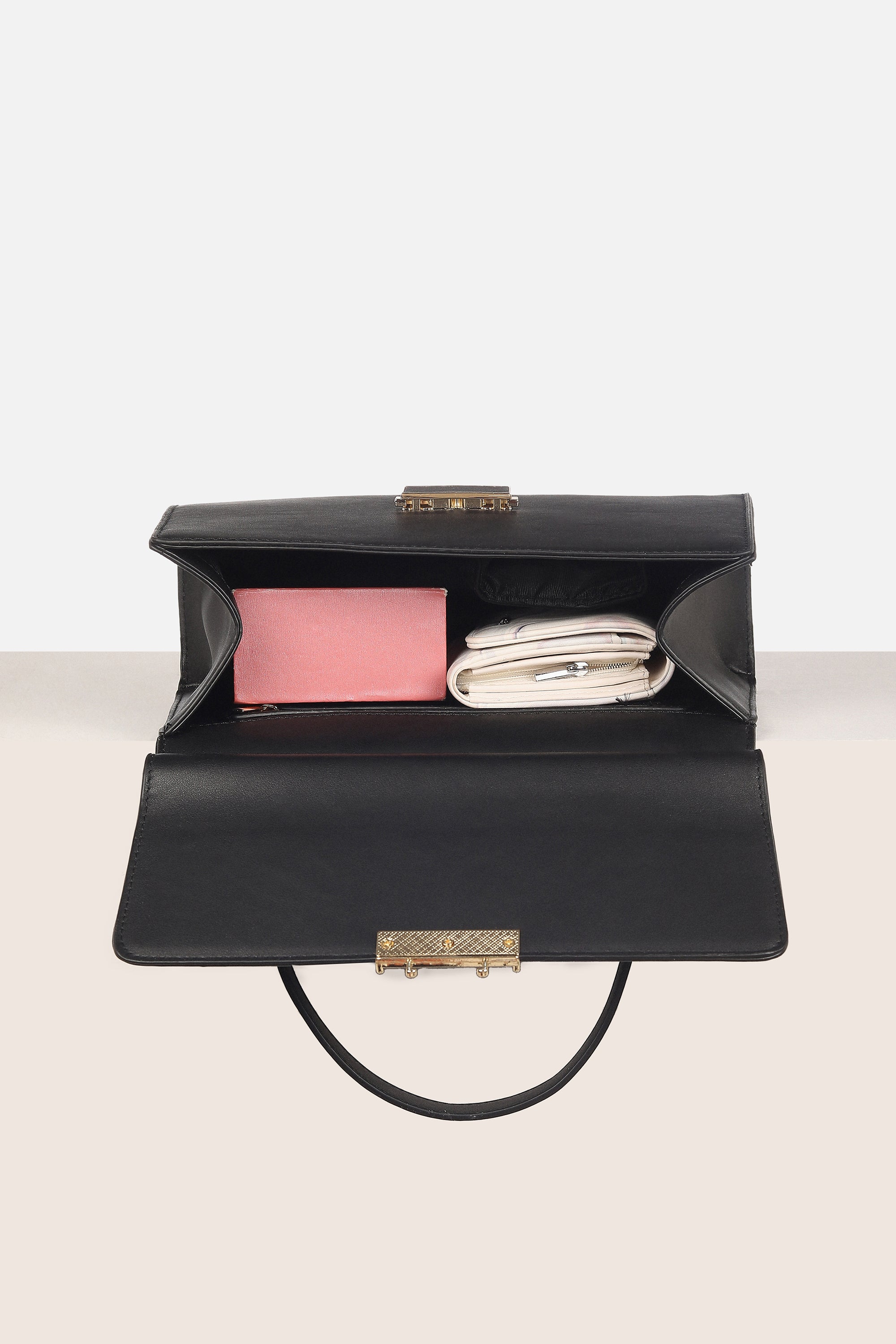 Women's Black Casual Hand Bag