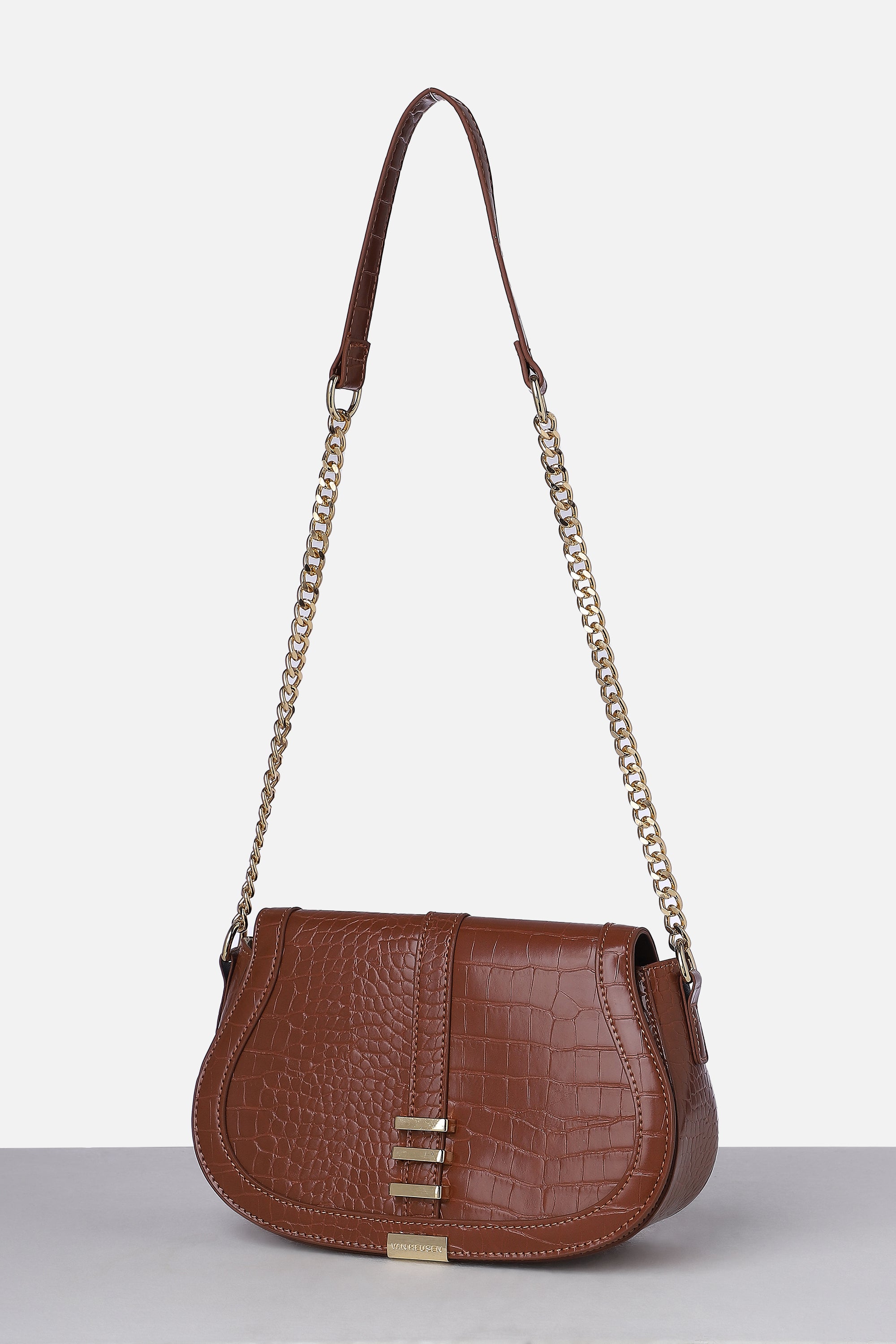 Women's Brown Casual Sling Bag