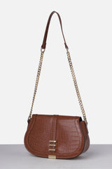 Women's Brown Casual Sling Bag