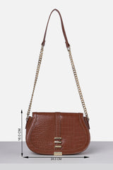 Women's Brown Casual Sling Bag