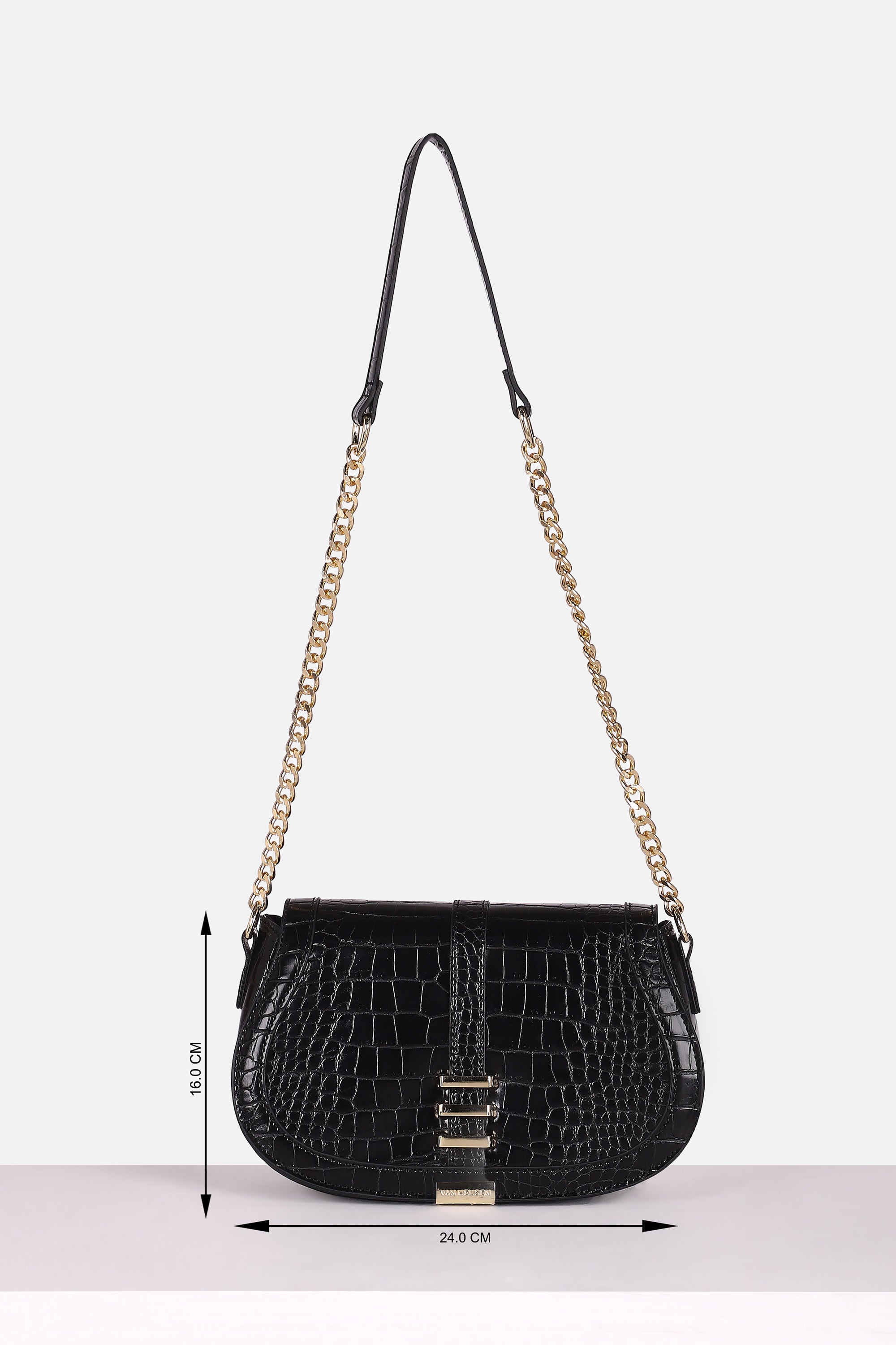 Women's Black Casual Sling Bag
