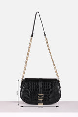 Women's Black Casual Sling Bag