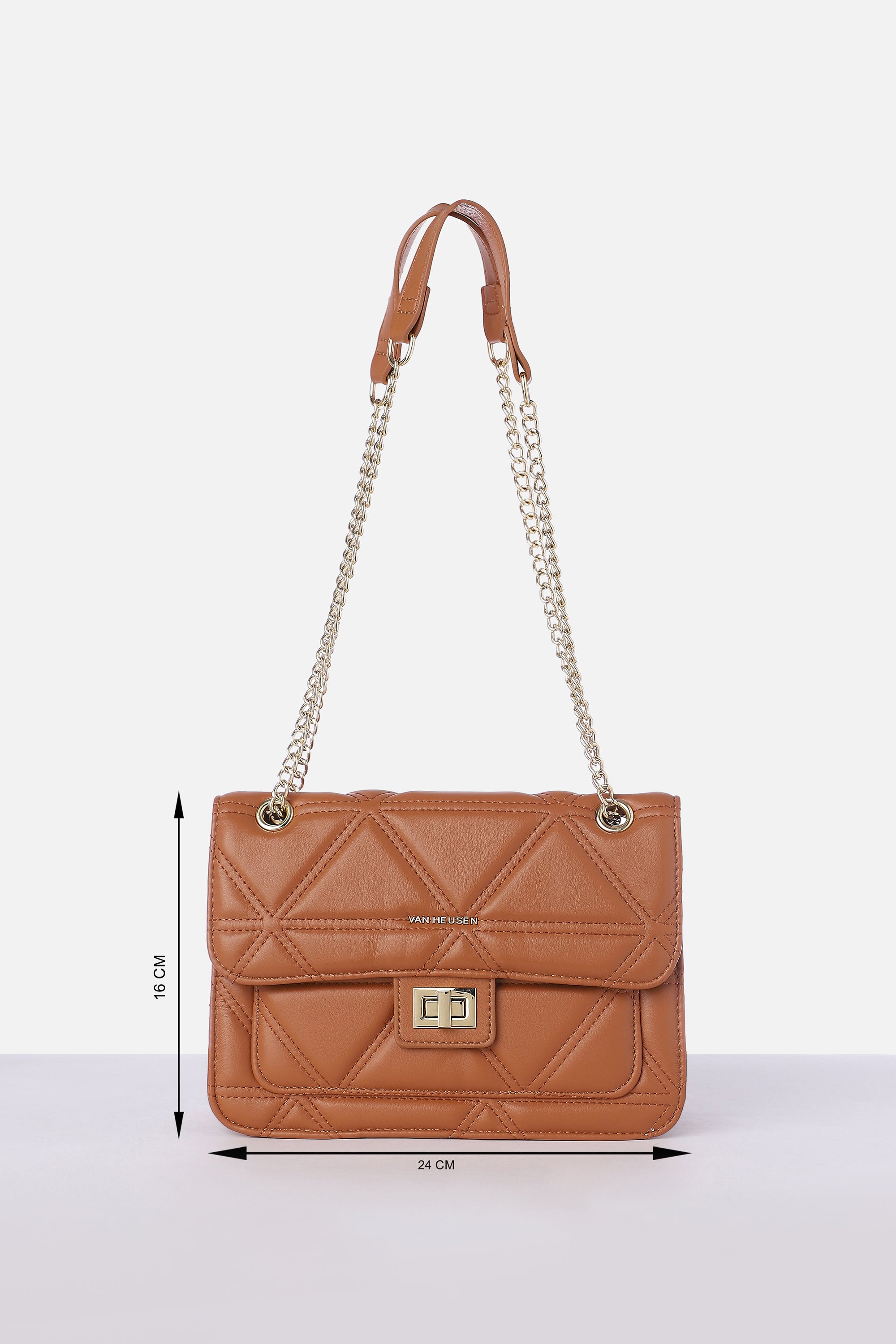 Women's Brown Casual Sling Bag