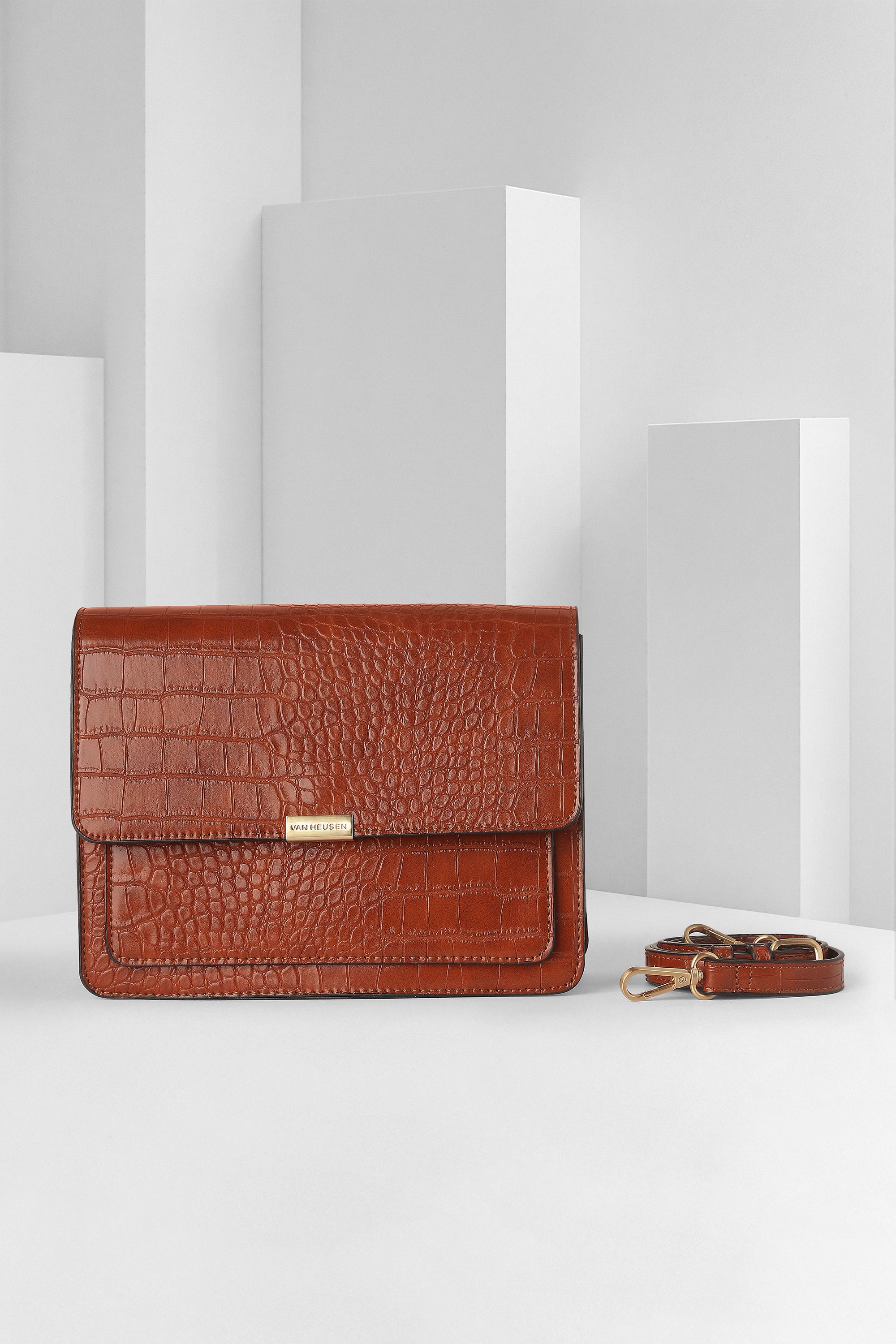 Women's Brown Casual Sling Bag