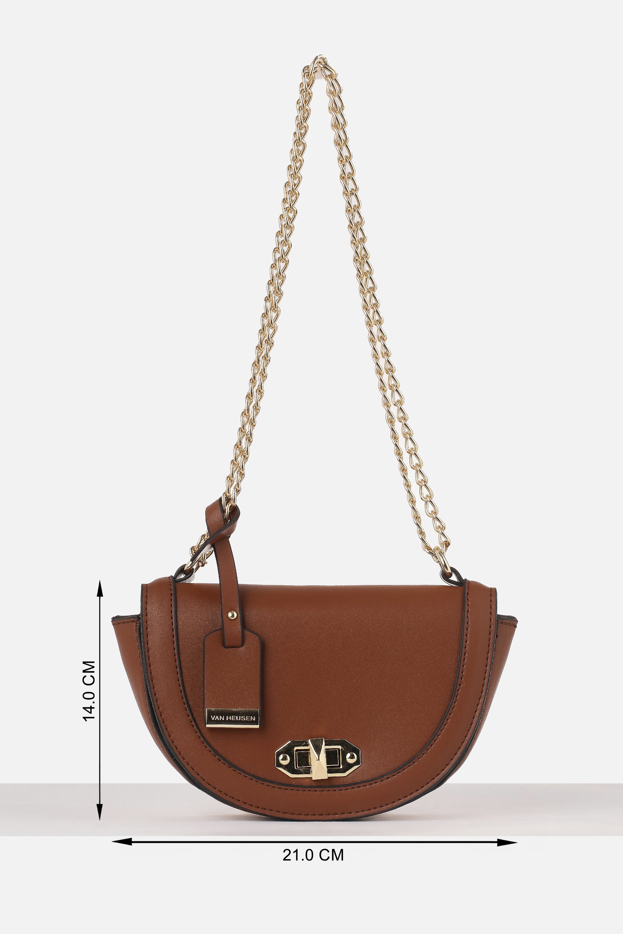 Women's Brown Casual Sling Bag