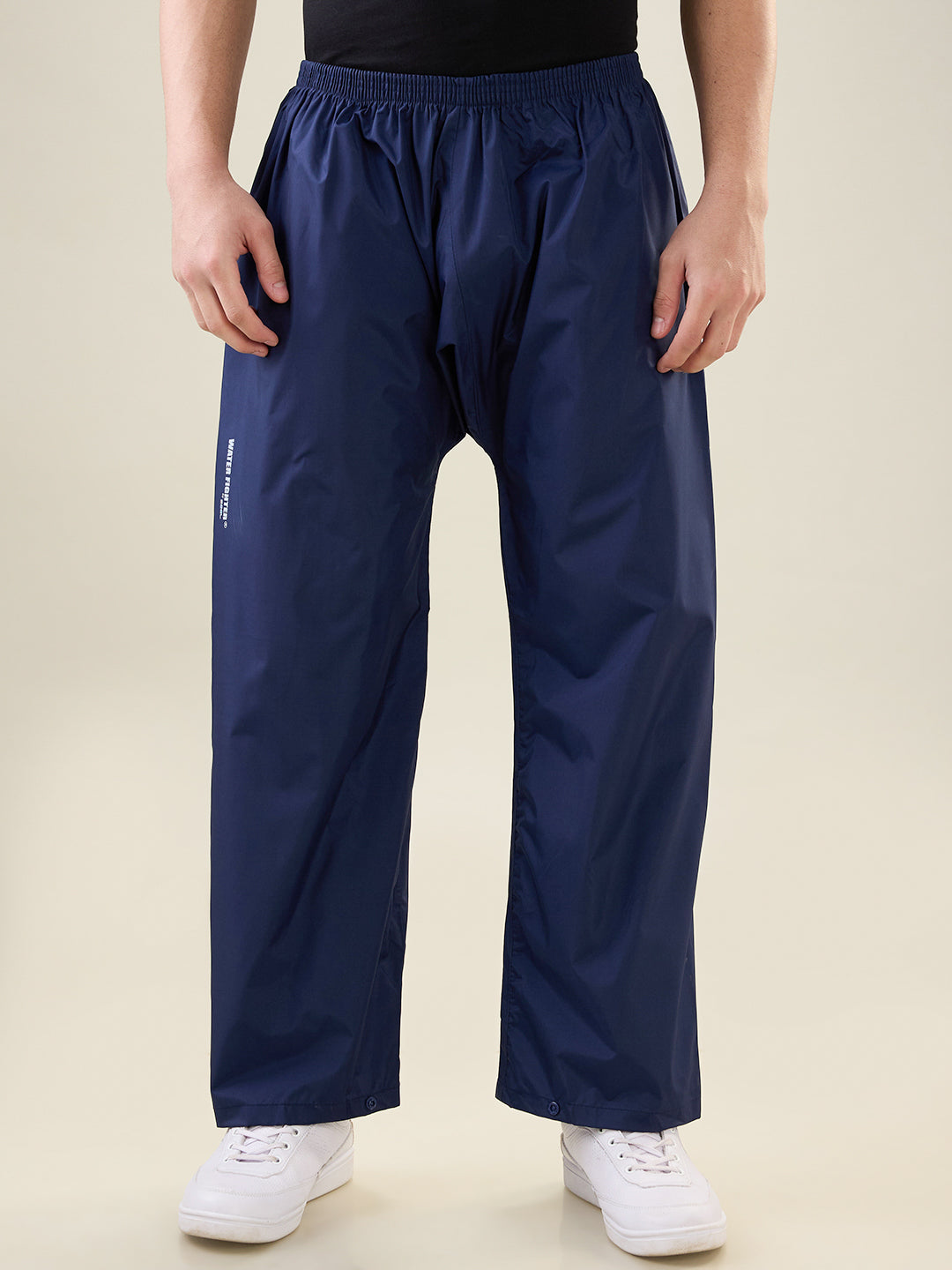 Men's Navy Pink Button Rainsuit