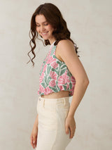 Women's Multicolor Casual Loose Printed Top