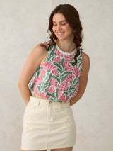 Women's Multicolor Casual Loose Printed Top