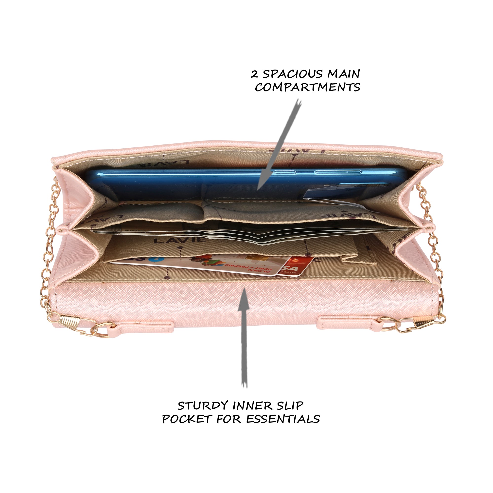 Women's Pink Party Solid Clutch