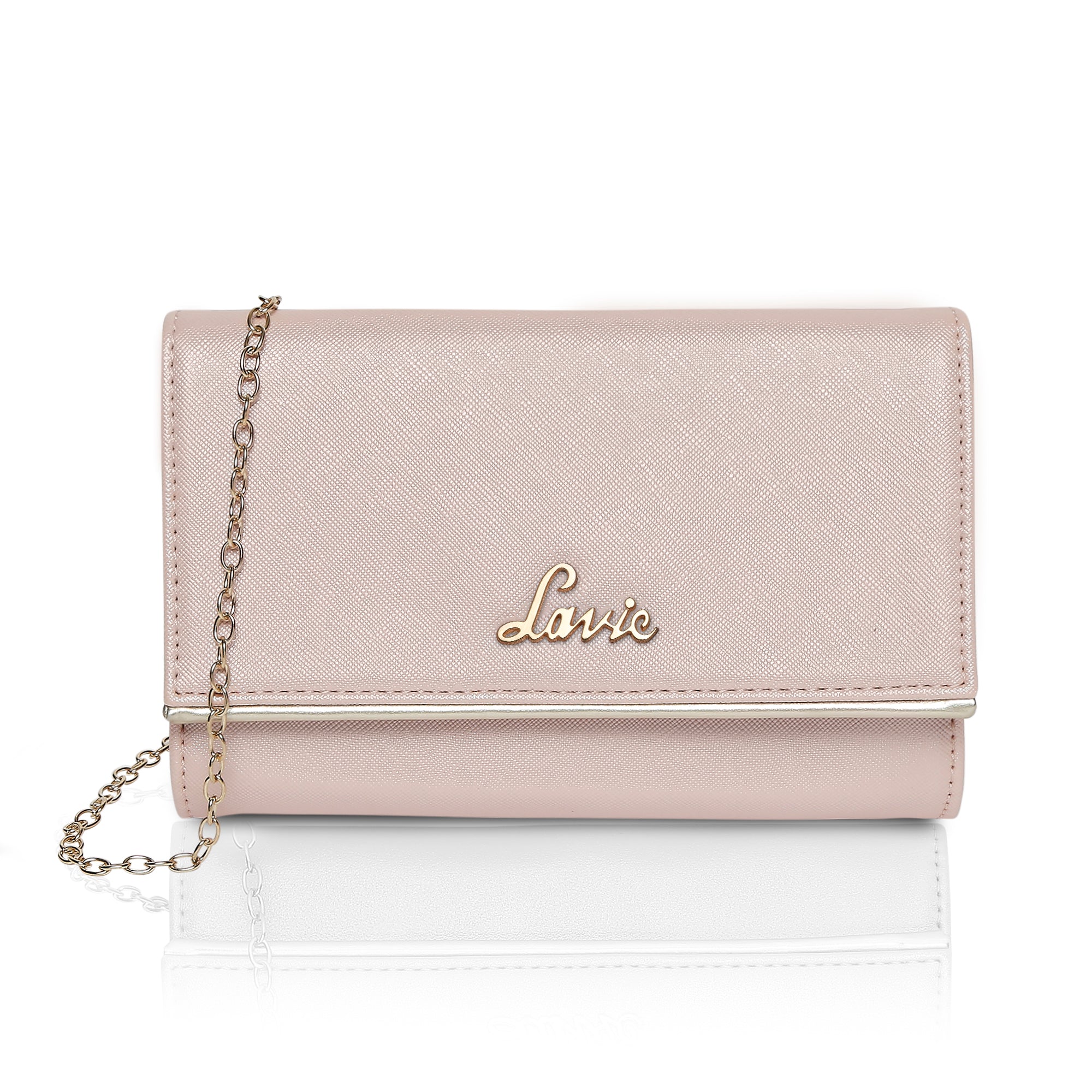 Women's Pink Party Solid Clutch