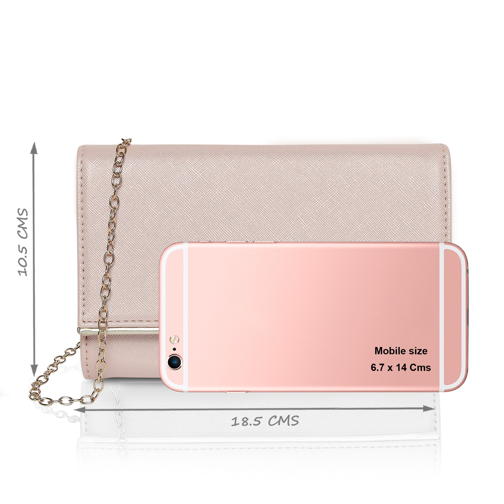 Women's Pink Party Solid Clutch