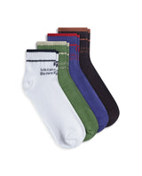 Men's Week Assorted High Ankle Socks - Pack of 4