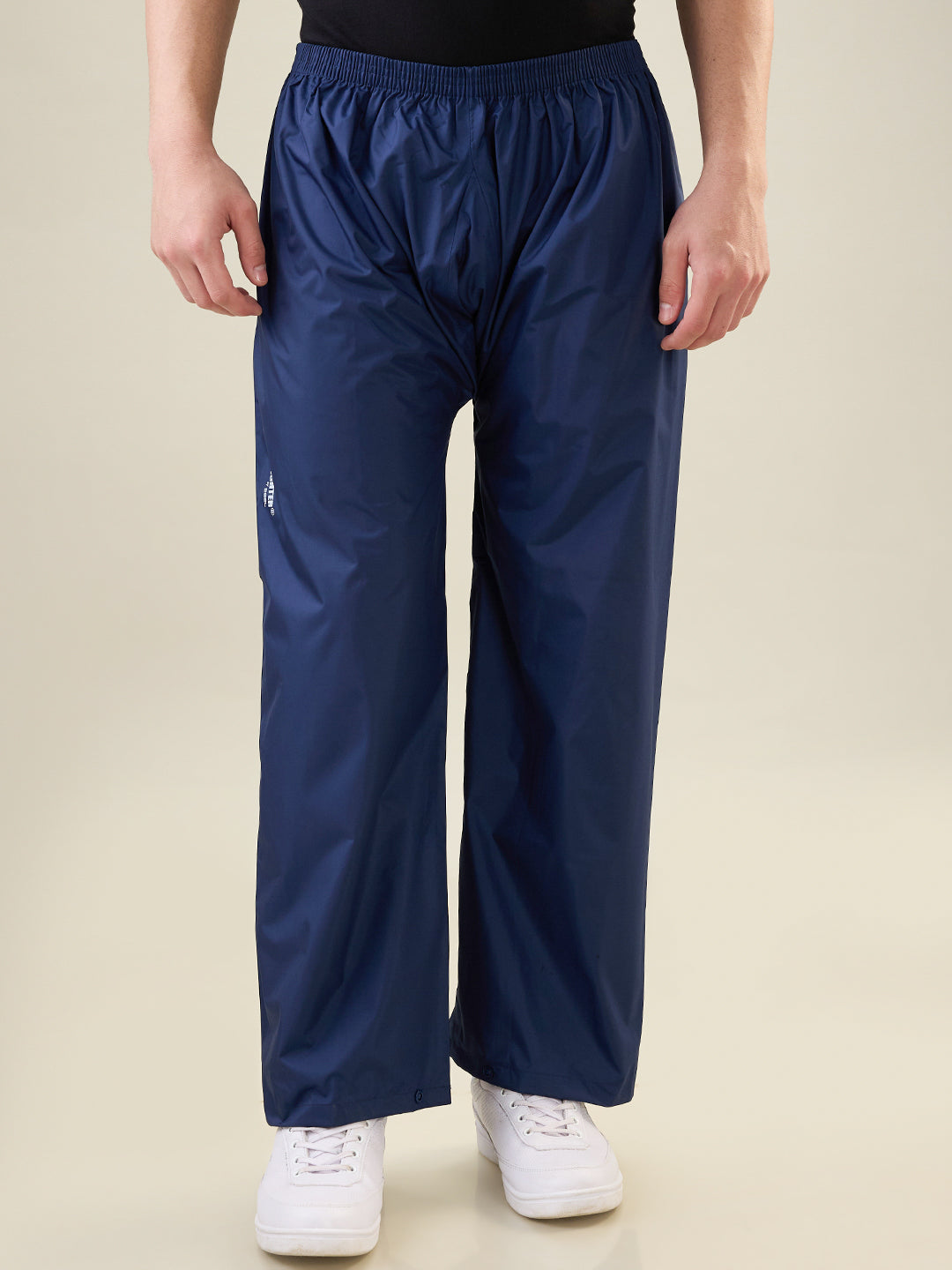 Men's Navy Blue Button Rainsuit