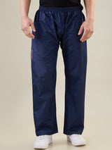Men's Navy Orange Button Rainsuit