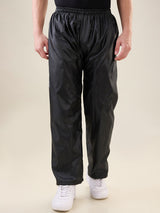 Men's Black Neon Button Rainsuit