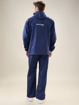 Men's Navy Neon Button Rainsuit